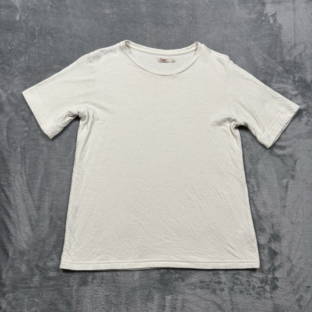 Faherty Womens Tshirt Cloud Zuma Tee Whisper White Cotton Shirt Small
